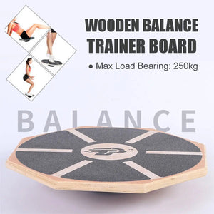 Wooden Octagonal Balance Trainer Board Twist Board Workout