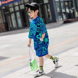 Short-sleeved Western Style Children's Clothing