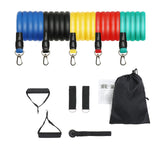 Home Fitness Equipment Tpe Latex 11 Piece Set Tensioner